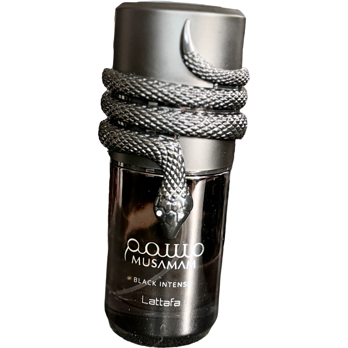 Lattafa Musamam Black Intense frasco