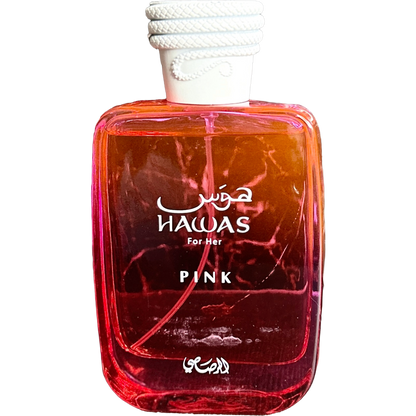 Hawas Pink Rasasi frasco