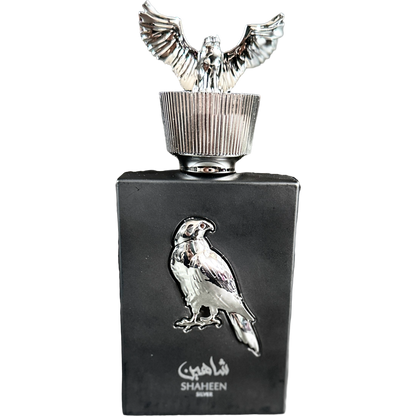 Lattafa Shaheen Silver frasco